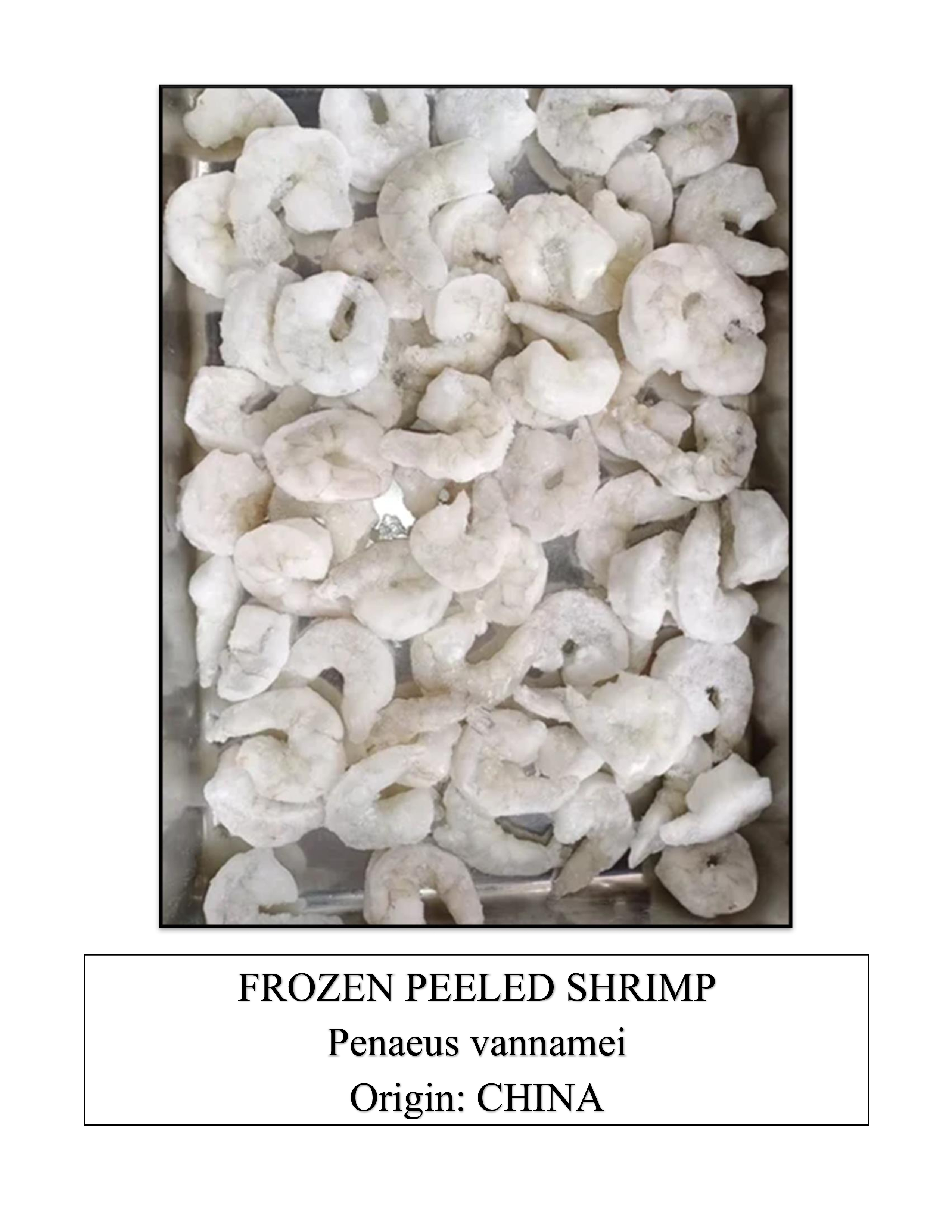 Frozen Peeled Shrimp
